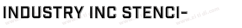 industry inc stenci字体转换